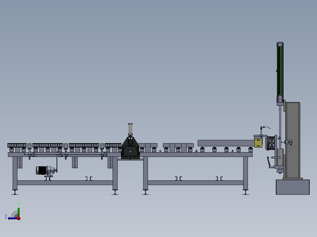 挤塑板生产用造型机sw18右视图