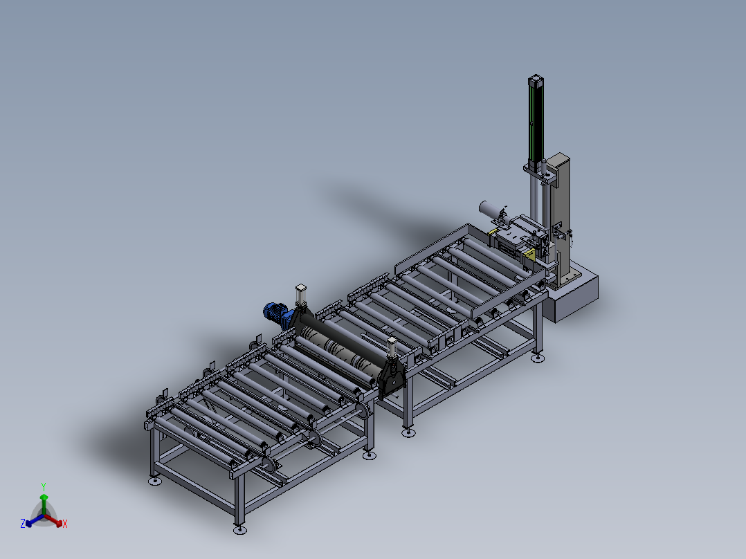 挤塑板生产用造型机sw18正等轴测图