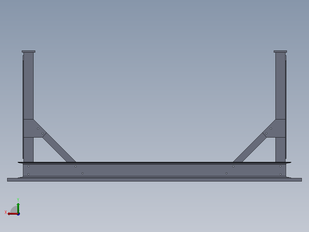 工作台桌子后视图