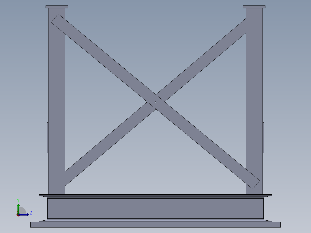工作台桌子左视图