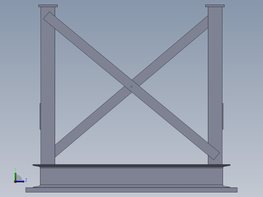 工作台桌子左视缩略图