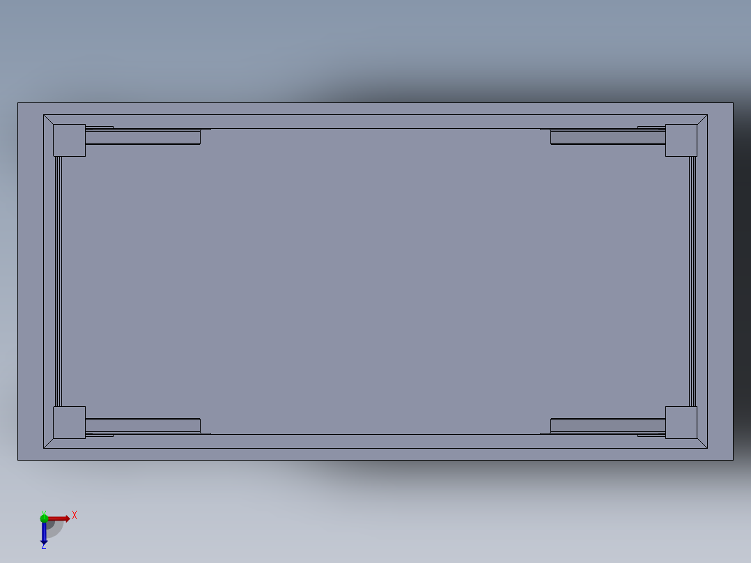 工作台桌子俯视图
