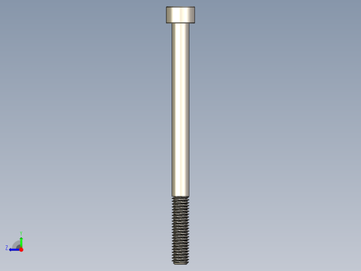 Screw_DIN_912_M6x85_A2.STEP公制内六角螺钉右视缩略图