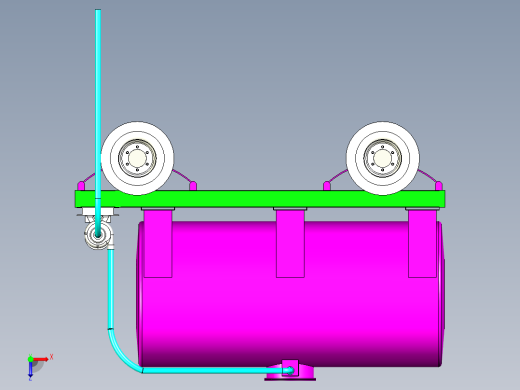 B2003916-半挂式水罐车俯视缩略图