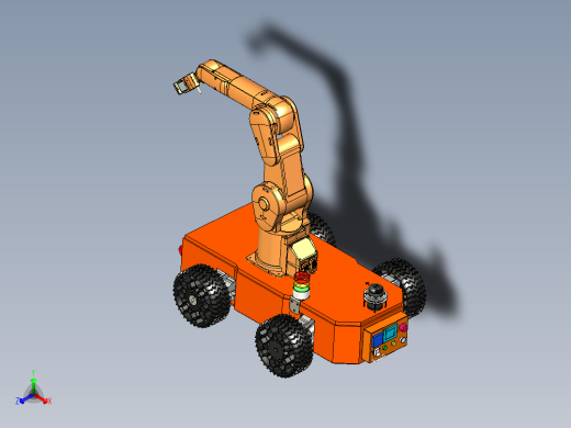 智能越野移动复合小车模型