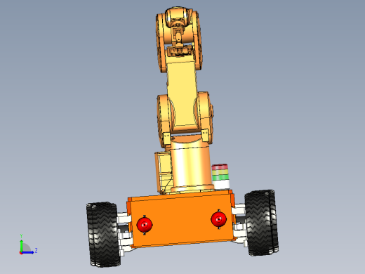 智能越野移动复合小车模型左视缩略图