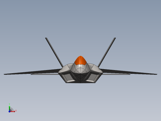 洛克希德·马丁公司 F-22 猛禽战斗机前视缩略图