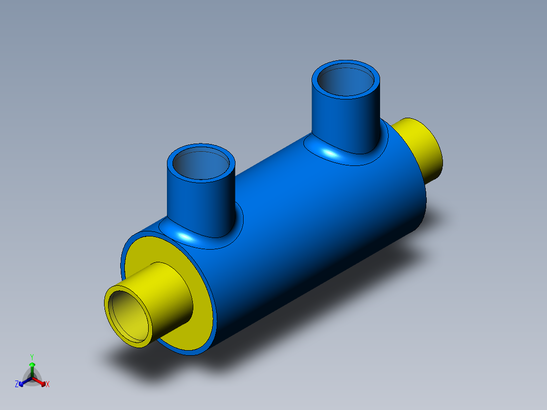 热交换器正等轴测图