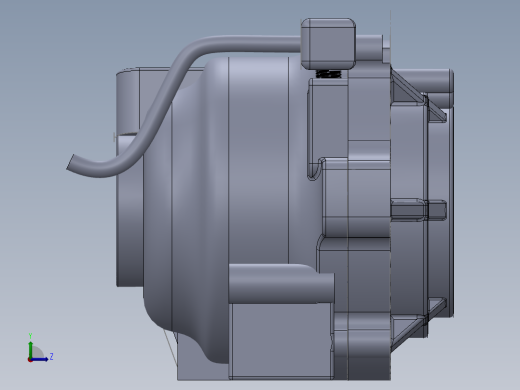科勒后差速器总成左视缩略图
