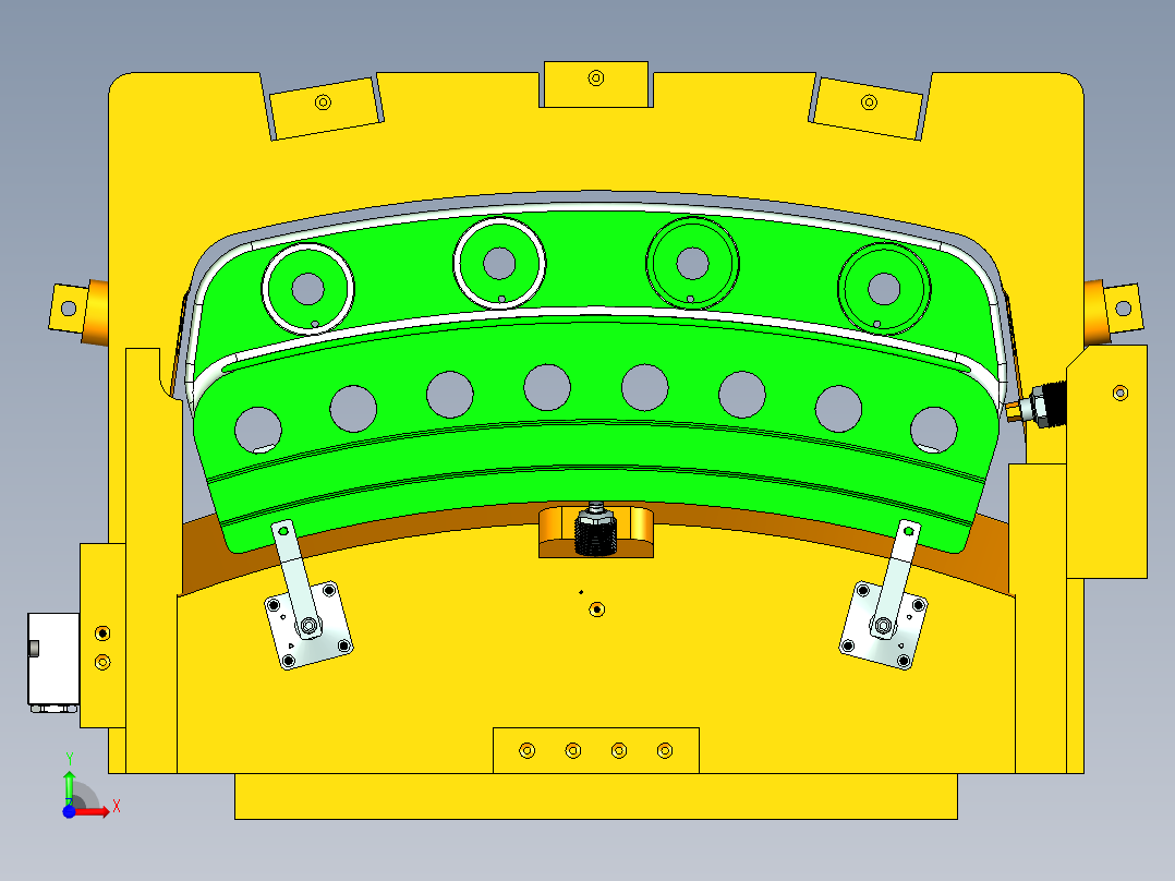 液压一序工装加工前视图