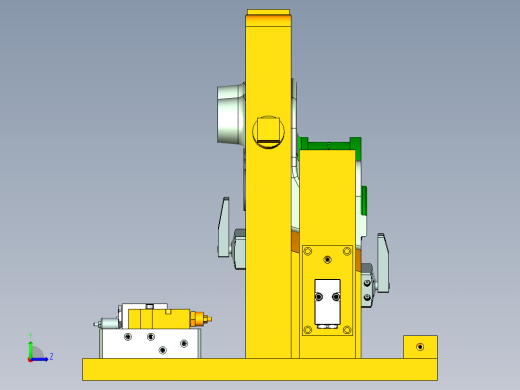 液压一序工装加工左视缩略图