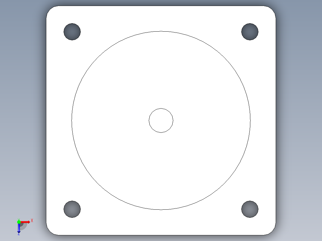86步进电机俯视图