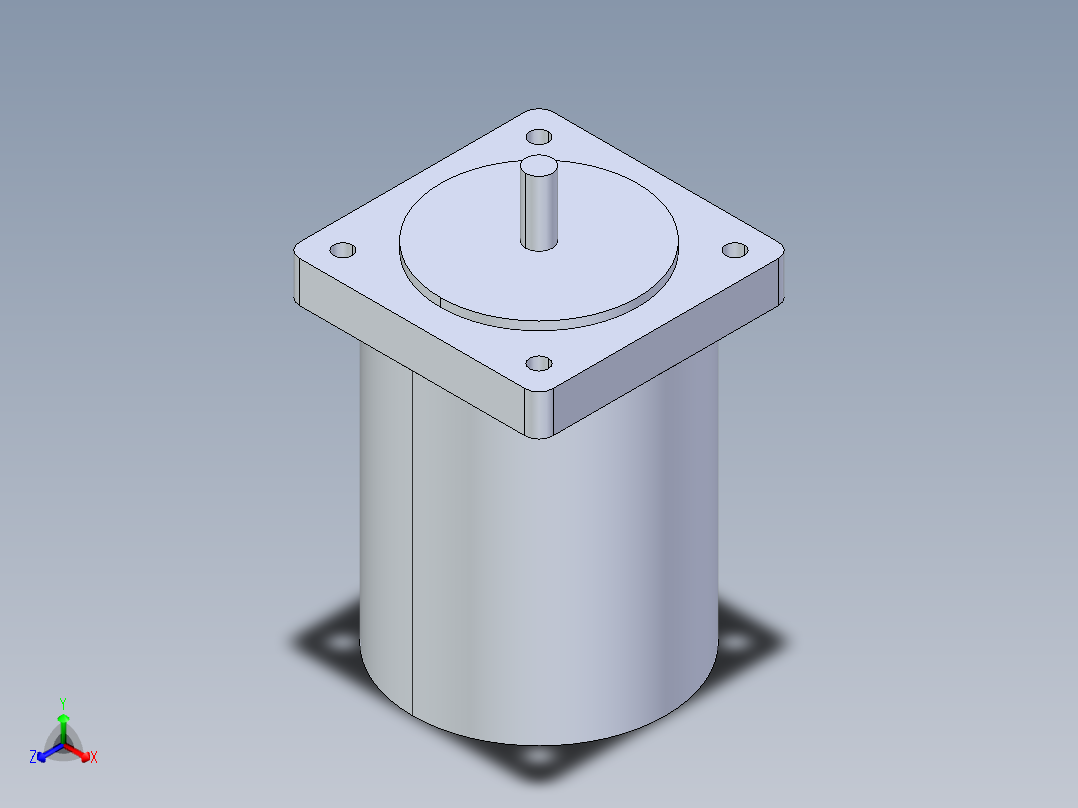 86步进电机正等轴测图