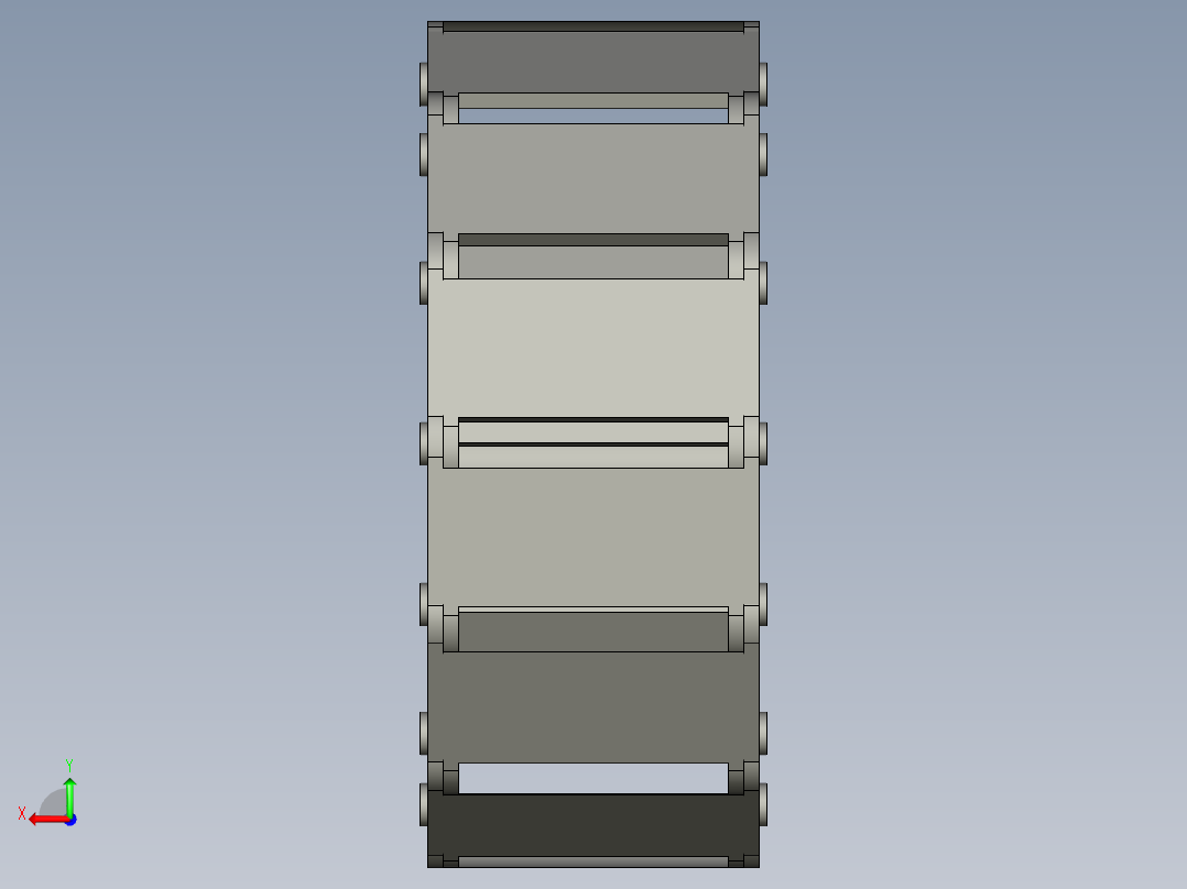 TEZ2575K1拖链起升状态后视图