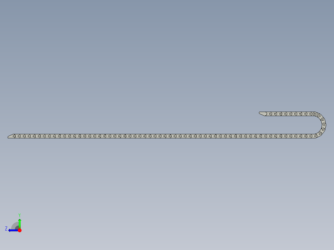 TEZ2575K1拖链起升状态右视图