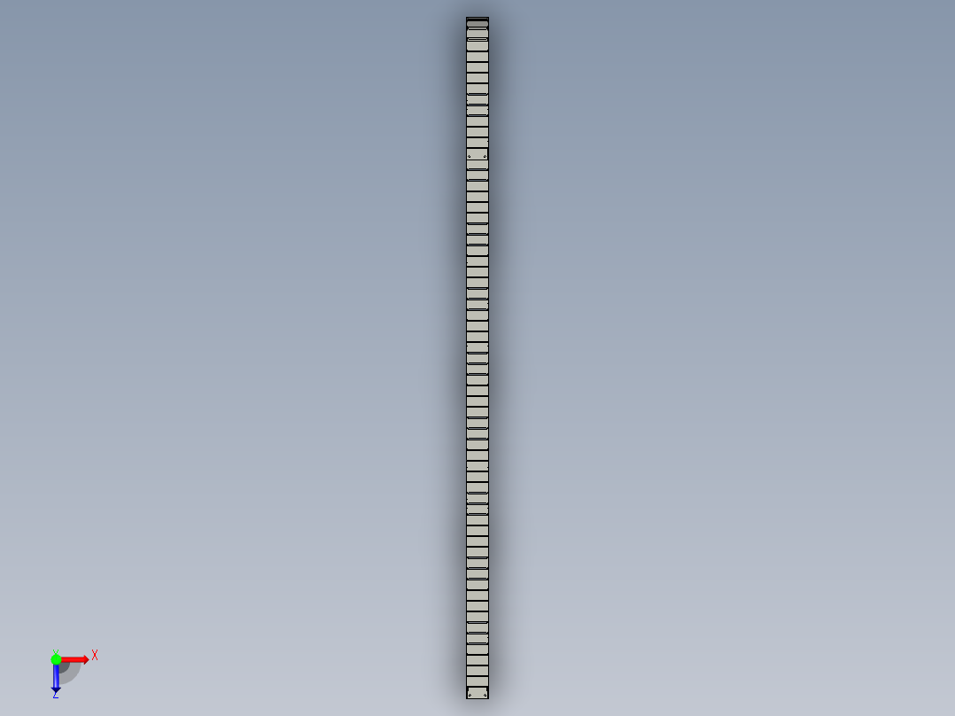 TEZ2575K1拖链起升状态俯视图