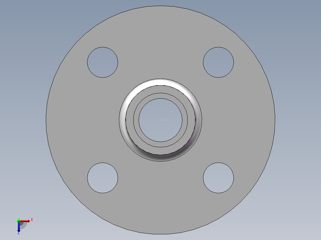 FLANGE_DN20_PN10_U-PVC俯视图