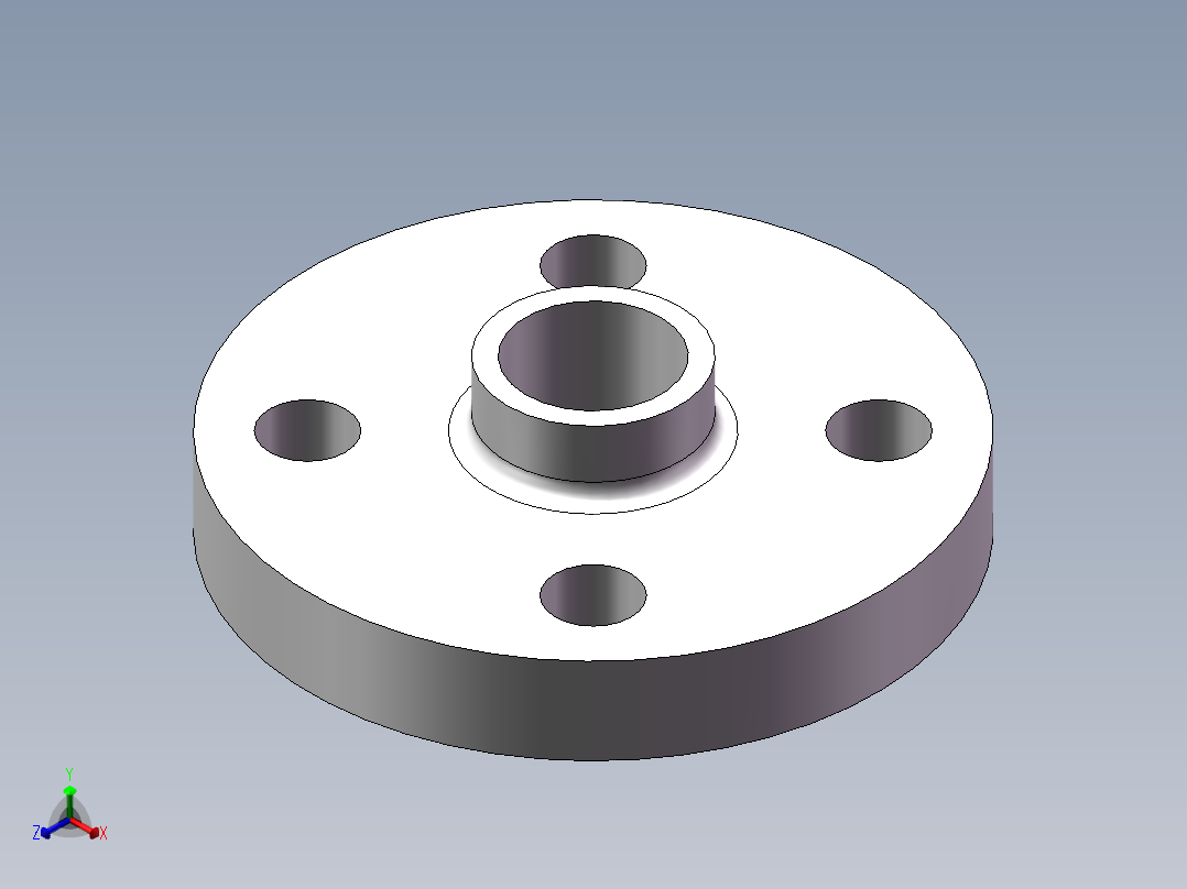 FLANGE_DN20_PN10_U-PVC正等轴测图