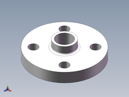 FLANGE_DN20_PN10_U-PVC正等轴测缩略图