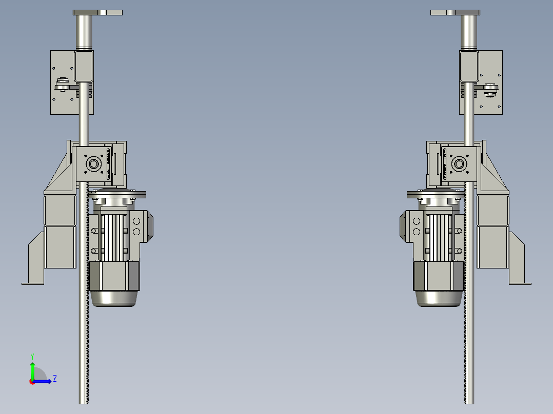 料框放料装置左视图