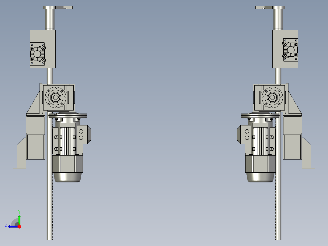 料框放料装置右视图