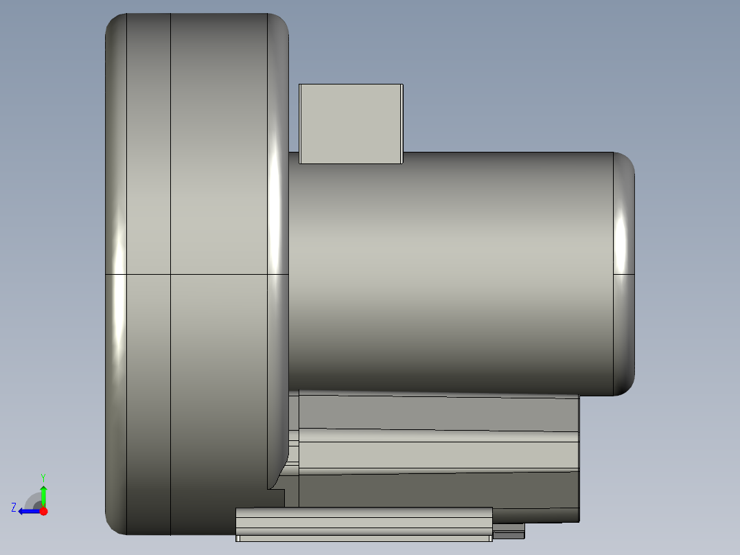 风机B630H16--22KW右视图