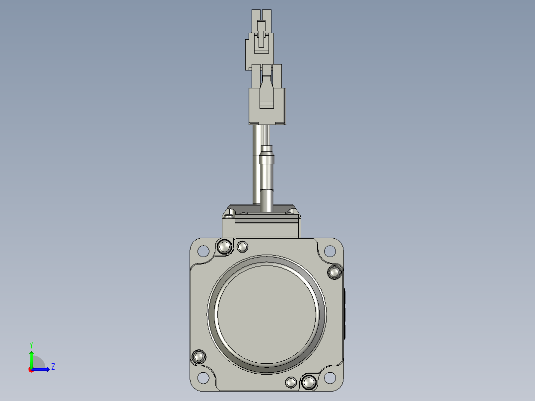 松下伺服电机MHMF042L1U2-A左视图
