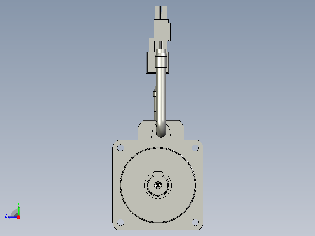 松下伺服电机MHMF042L1U2-A右视图