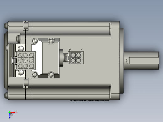 松下伺服电机MHMF042L1U2-A俯视缩略图