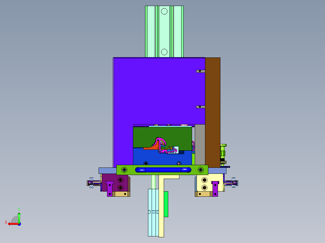 真空式密封件切唇修边机后视图