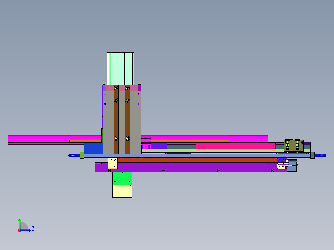 真空式密封件切唇修边机左视图