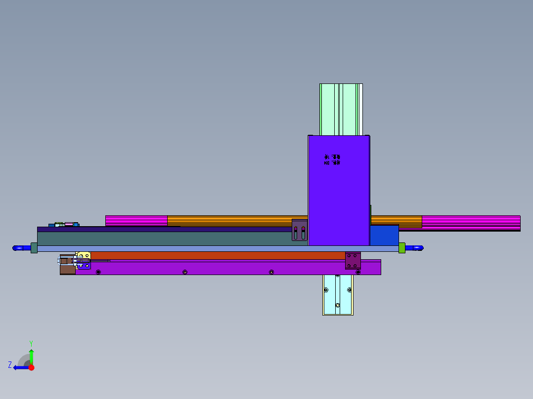 真空式密封件切唇修边机右视图