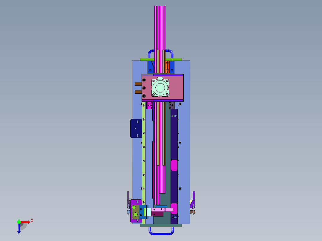 真空式密封件切唇修边机俯视图