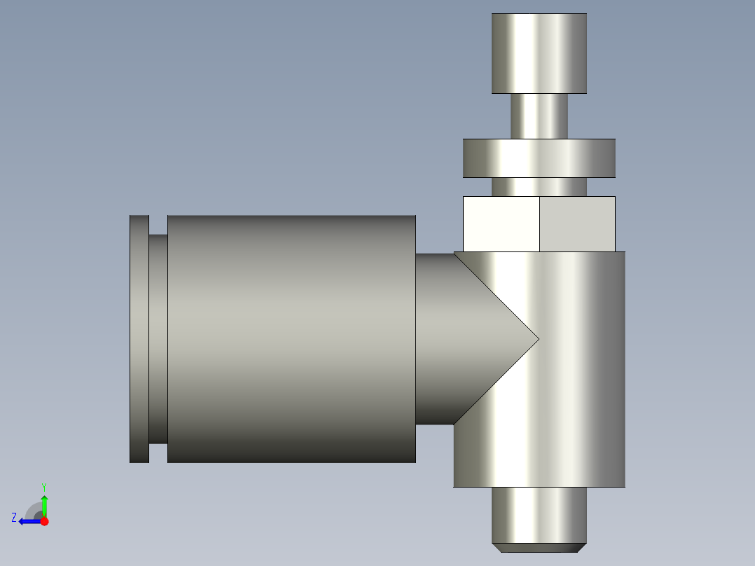 AS1201F-M5-06(限出型)调节接头右视图