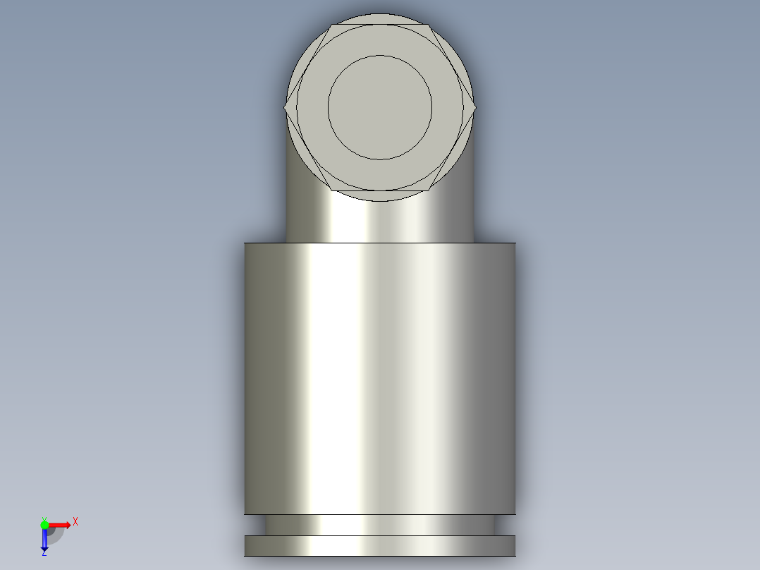 AS1201F-M5-06(限出型)调节接头俯视图