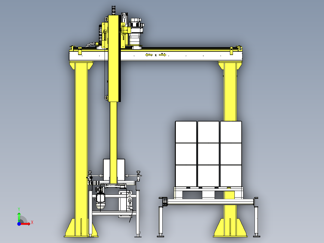 龙门码垛机器人前视图