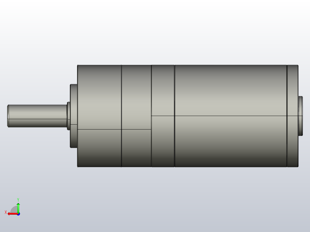 Z72BLDPN120W减速比一级整机后视图