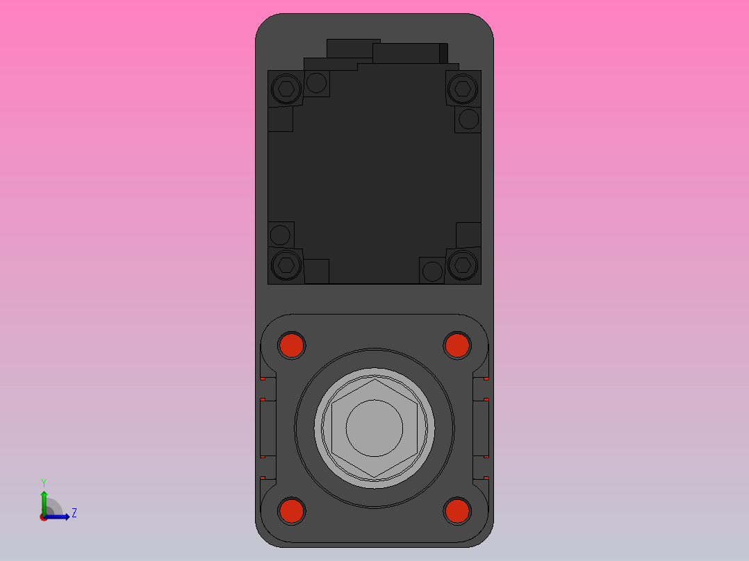 MES50电缸-间接安装-400W伺服[MES50-300-P10-P-M40-S2-P]左视图