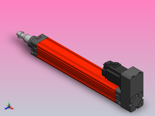 MES50电缸-间接安装-400W伺服[MES50-300-P10-P-M40-S2-P]正等轴测缩略图