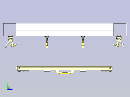 铝合金型材防尘门3D图纸左视缩略图