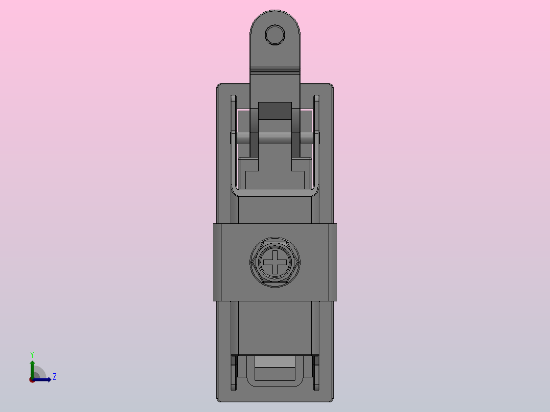 MS708[MS708-3]锁左视图