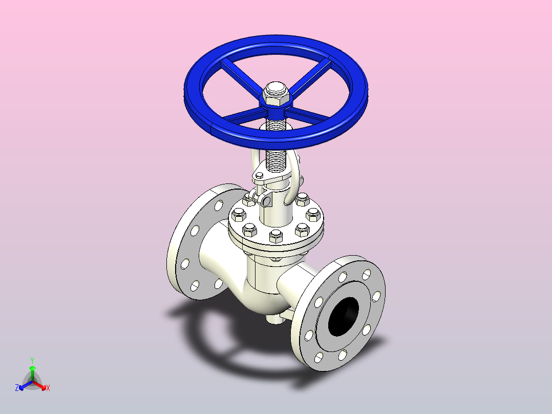 J41H╱W-25╱P法兰截止阀[J41H-25]65主视图