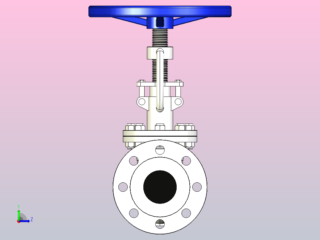 J41H╱W-25╱P法兰截止阀[J41H-25]65左视图