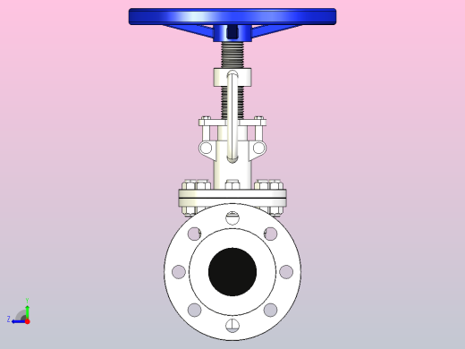 J41H╱W-25╱P法兰截止阀[J41H-25]65右视缩略图