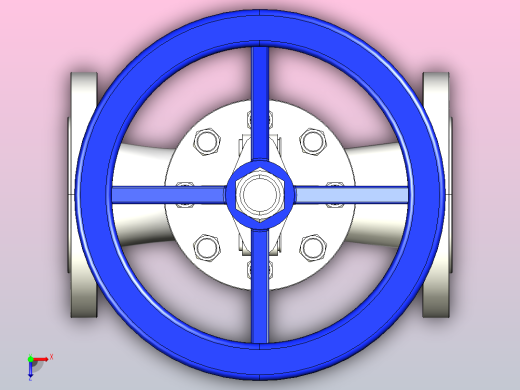 J41H╱W-25╱P法兰截止阀[J41H-25]65俯视缩略图
