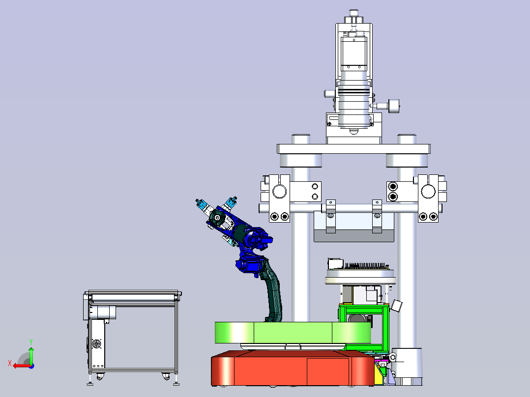 电路板的视觉检测与运输模拟后视图