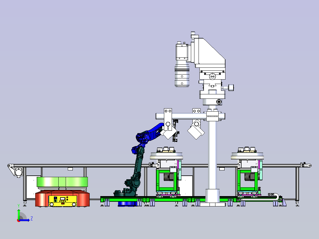 电路板的视觉检测与运输模拟左视图