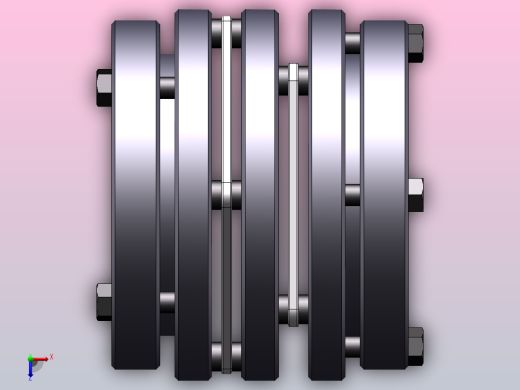 LK15系列 多节胀套膜片联轴器[LK15-100]俯视缩略图