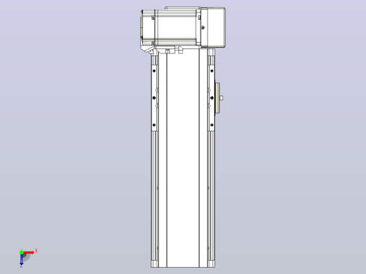 皮带直线轴半封闭可选导轨TPA-HNB-105D-90-L150-LU-Y-P20-N3俯视缩略图