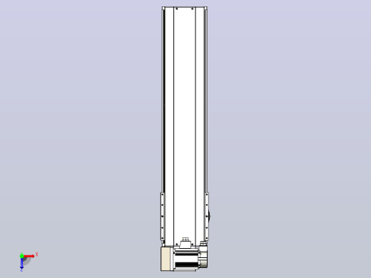 皮带直线轴半封闭可选导轨TPA-HNB-220D-176-L750-LU-C-P1K-N3俯视缩略图